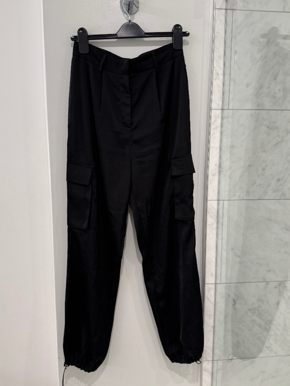 Superdown lightweight  black cargo pants sz S
